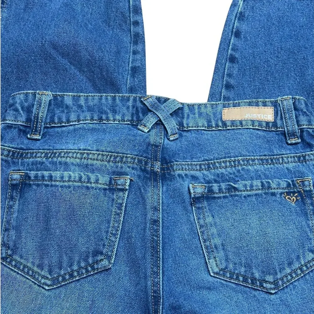 Justice girls size 12 Barrel Jeans midrise wide leg cut